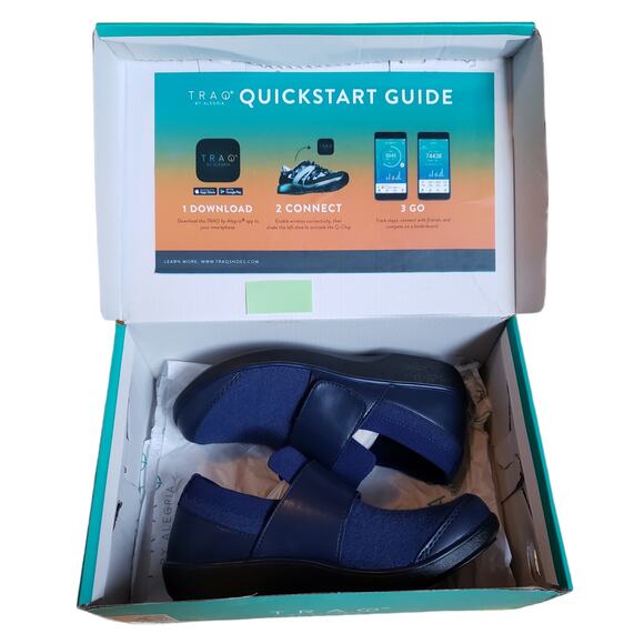 NEW! Alegria Traq Qwik Cozy Navy Sneaker Women's Size 5-5.5 - Picture 10 of 13